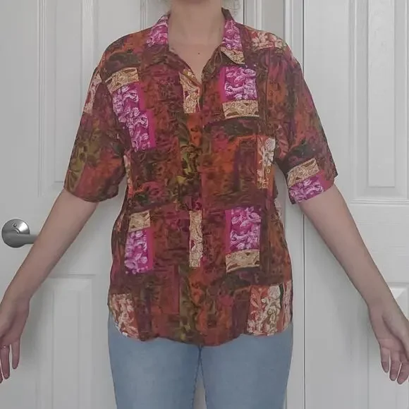 Vintage J.Ryan Button Up Blouse - Picture 3 of 3
